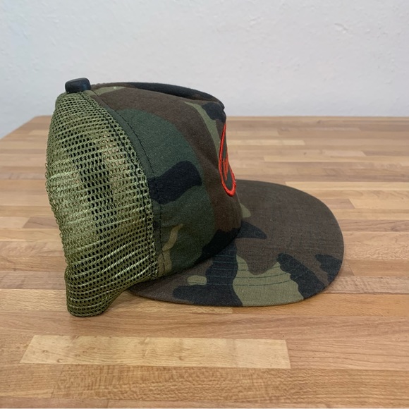 Vintage Lufkin Tools Camouflage Mesh Back Trucker Hat New Era Pro Design - Picture 4 of 8